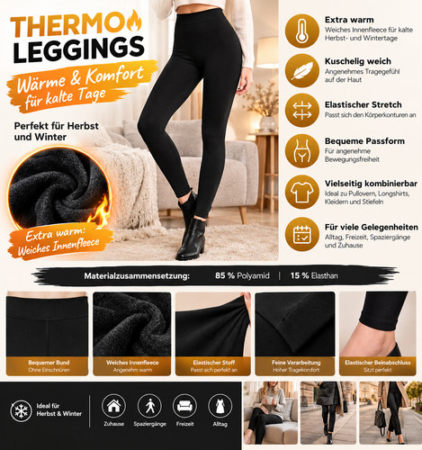 Damen thermo leggings - damen,