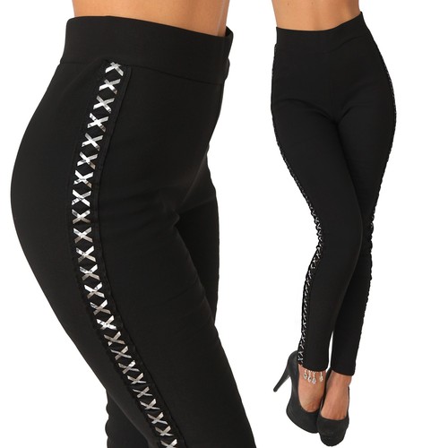 Hose leggings stretch gold - leggings,