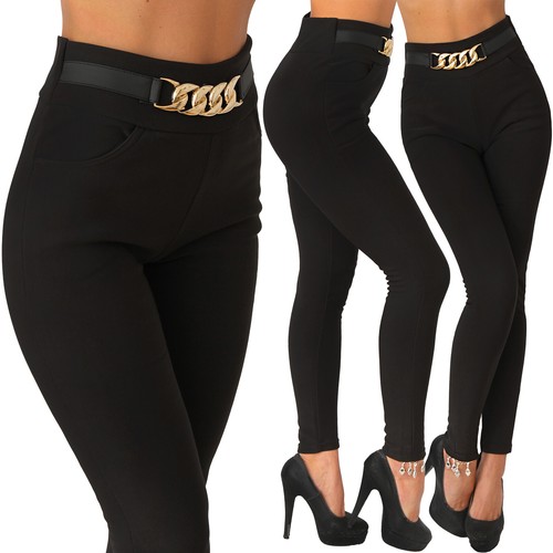 Hose leggings stretch gold - leggings,