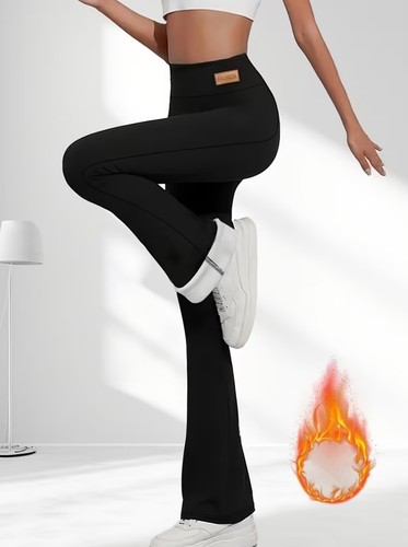 Schlaghose high waist thermo - schlaghose,