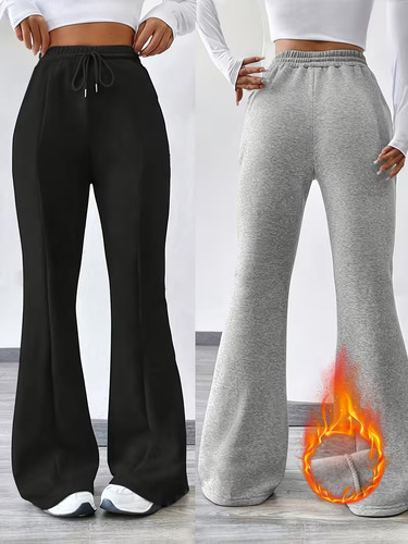 Damen jogginghose flare - damen,
