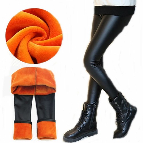 Damen thermo leggings leder - thermo,